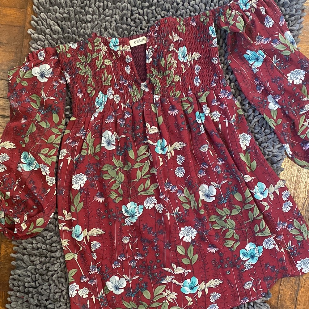 Shoptiques Essue Floral Smocked Boho Dress View 2